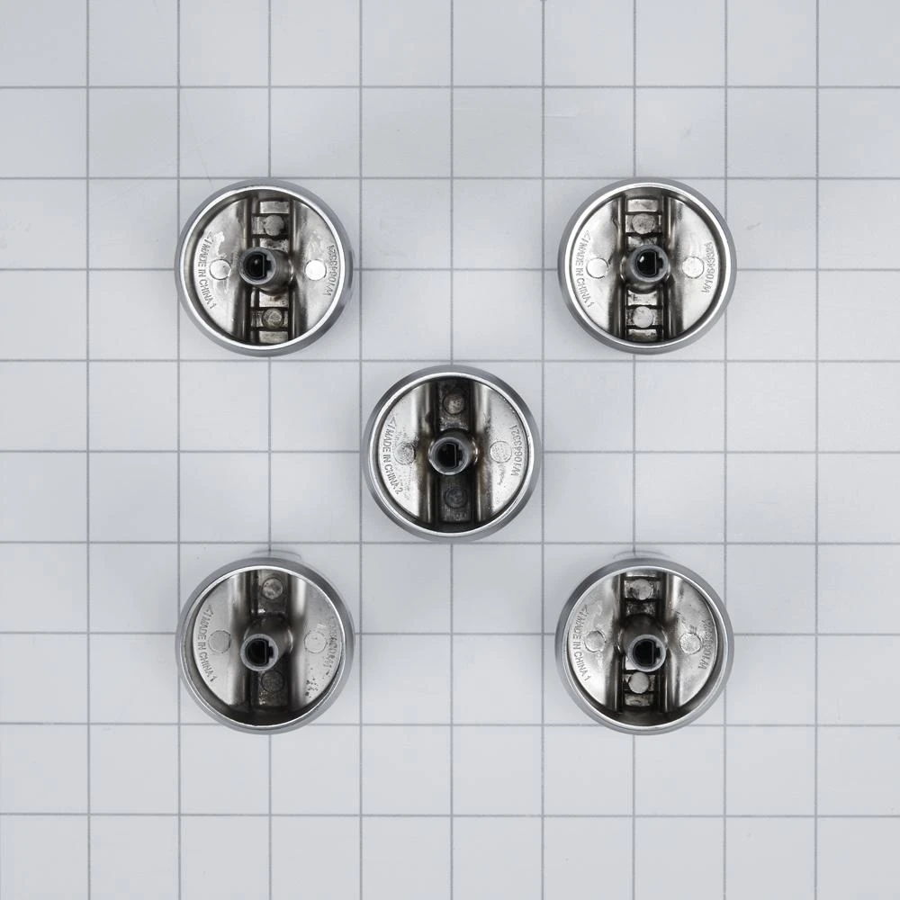 Premium Gas Cooktop Knob Kit (Set Of 5) For Various Mgc7430 And Mgc7536 Models - Stainless Steel
