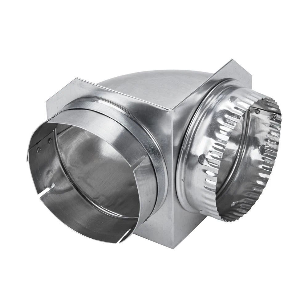 90 Degree 5" Diameter Dryer Exhaust Wall Elbow Bulk Qty 24
