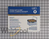 60-Pack Of Heavy-Duty Plastic Compactor Bags With Odor Remover For 15" Compactor Models - White