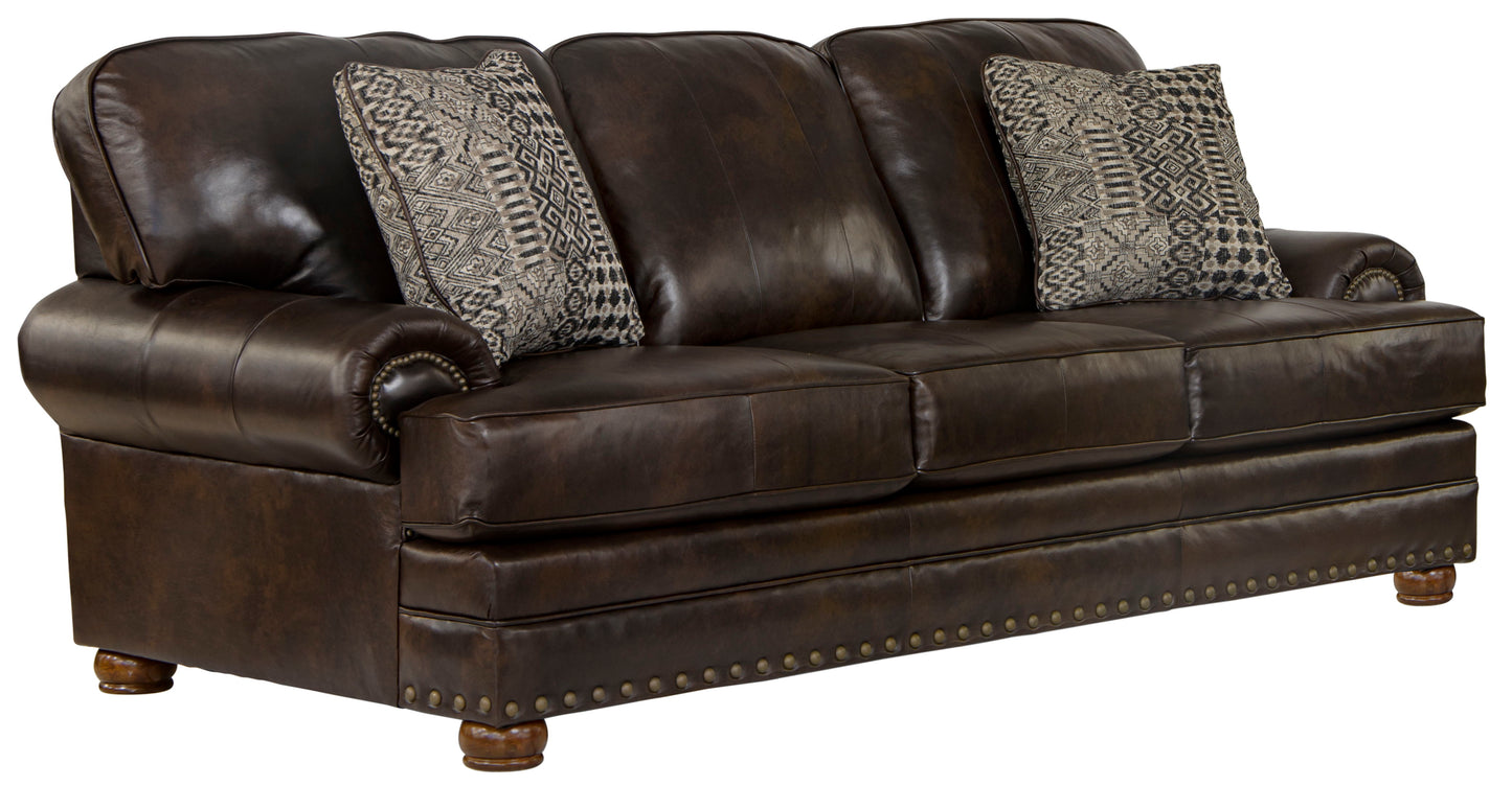 Roberto - Leather Sofa - Cocoa