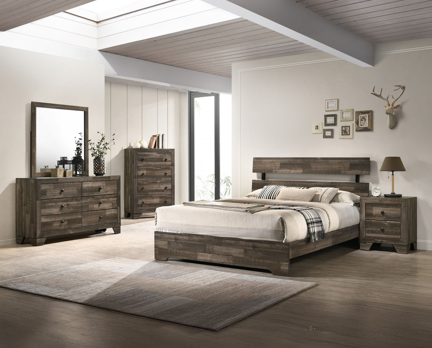 Atticus - Twin Bed In One Box - Brown
