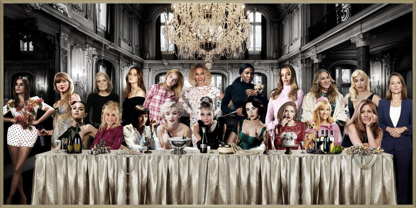 Gala Muse Gathering - 32" x 63" Framed Wall Art