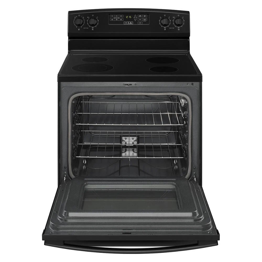 30" Electric Range With Extra-Large Oven Window - Black
