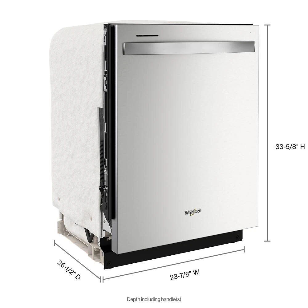 Large Capacity Dishwasher With 3Rd Rack - Fingerprint Resistant Stainless Steel