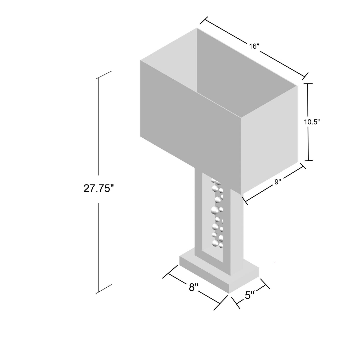 Monica - Table Lamp - Black Nickel