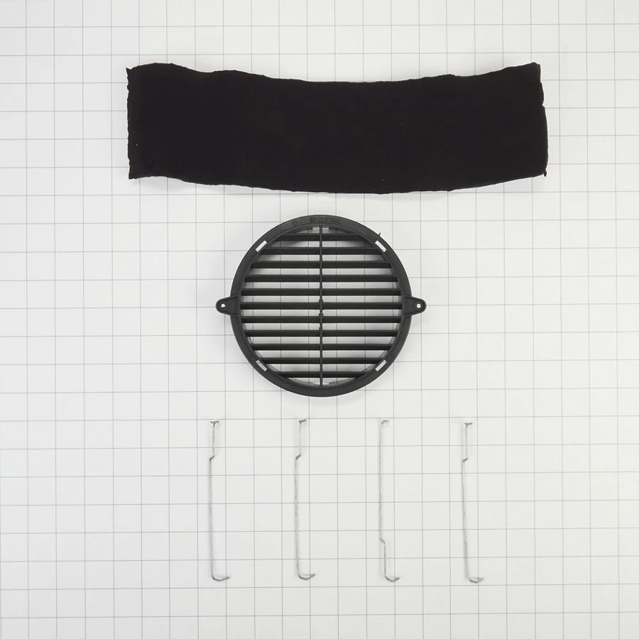 30" Range Hood Recirculation Kit With (1) Charcoal Filter, (1) Black Vent Cover And (4) Mounting Brackets