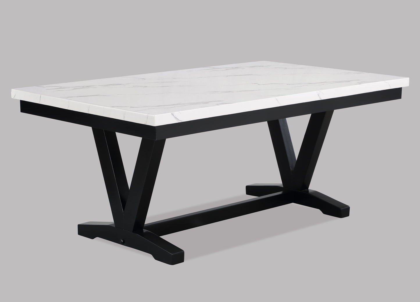 Tanner - 5 Piece Dining Room Set - White / Black