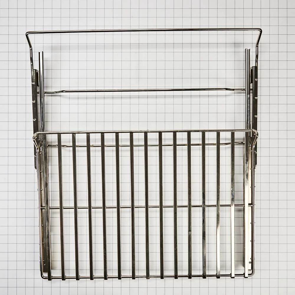 Jennair Rise Style Easy-Glide 30" Noir Range Cooking Rack, Single/Double Wall And Microwave Ovens, Rolling Rack - Chrome