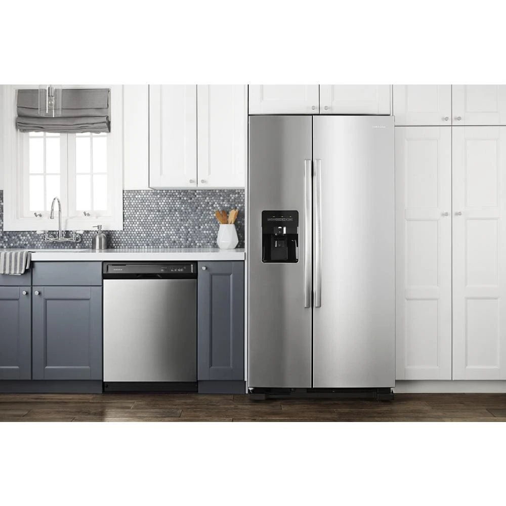 33" Side-By-Side Refrigerator With Dual Pad External Ice And Water Dispenser