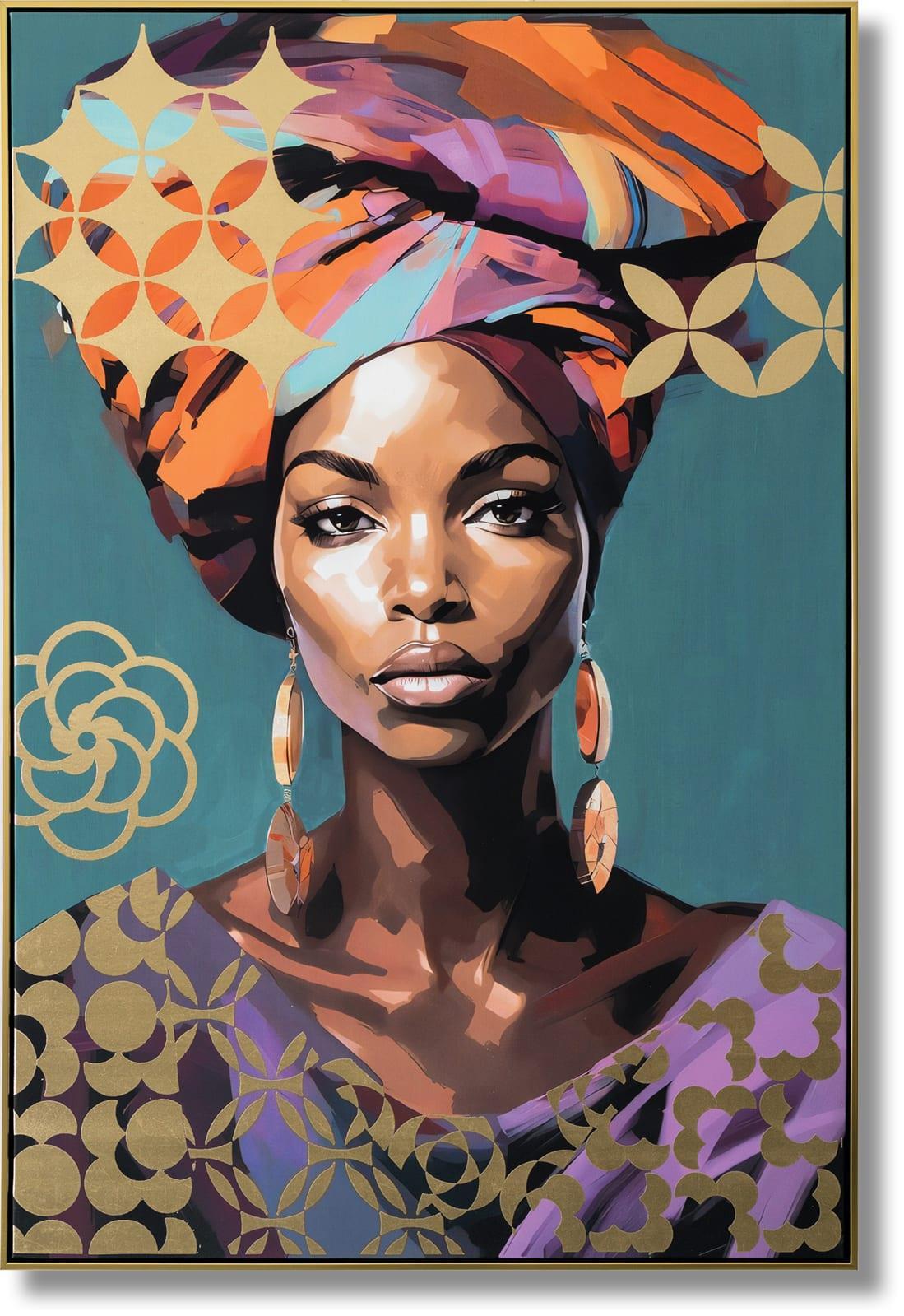 Golden Essence - 48" x 33" Framed Wall Art