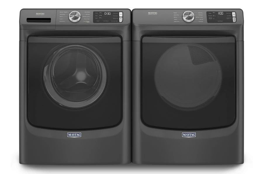 Front Load Washer With Extra Power And 12-Hr Fresh Spin Option, 4.5 Cubic Feet - Volcano Black