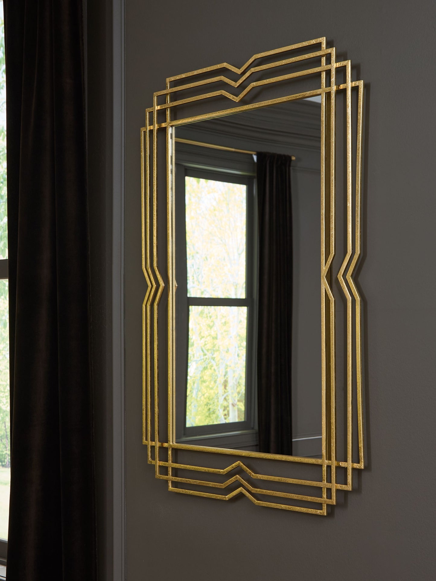 Claybrook - Accent Mirror - Gold Finish