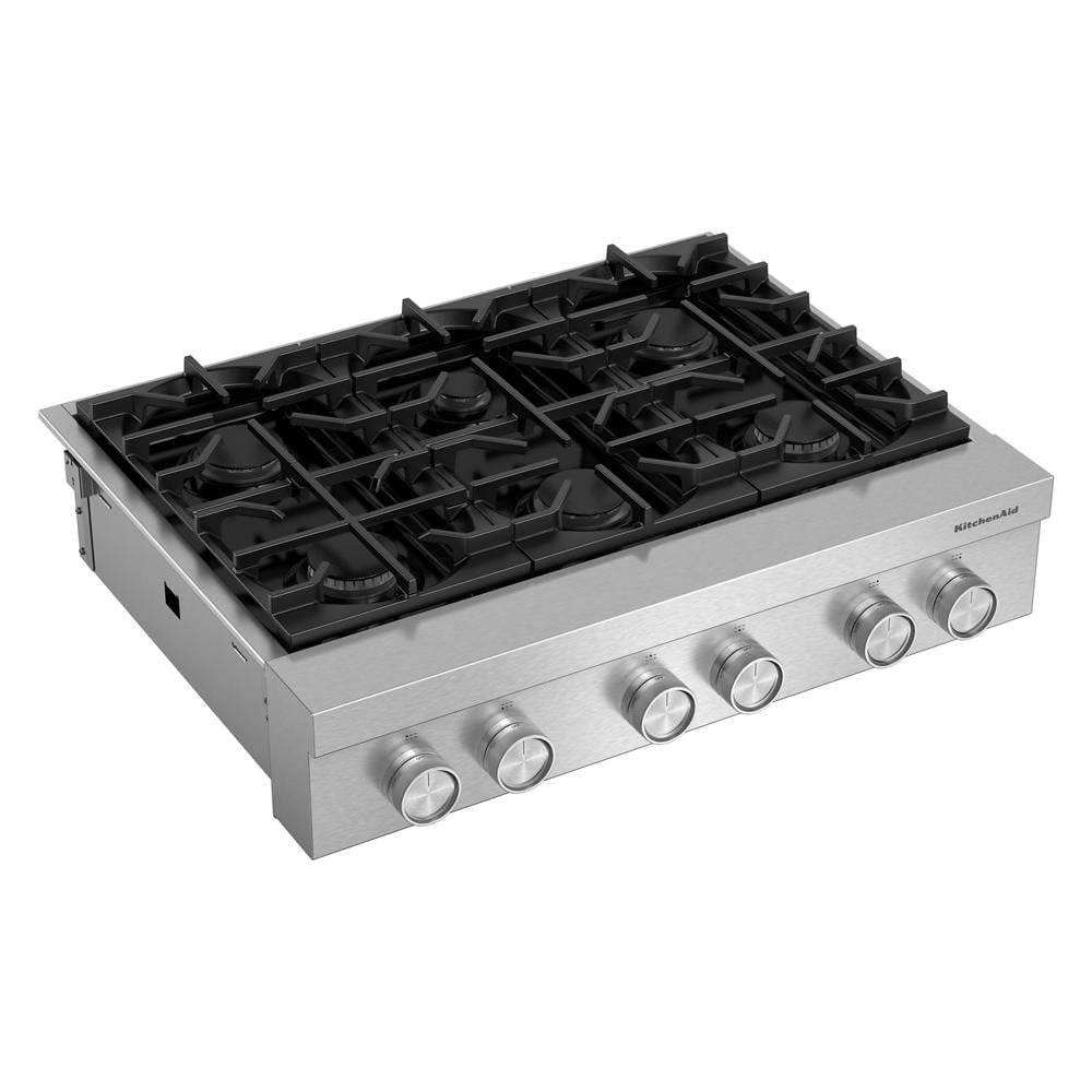Kitchenaid 36" 6-Burner Gas Commercial-Style Rangetop - Stainless Steel