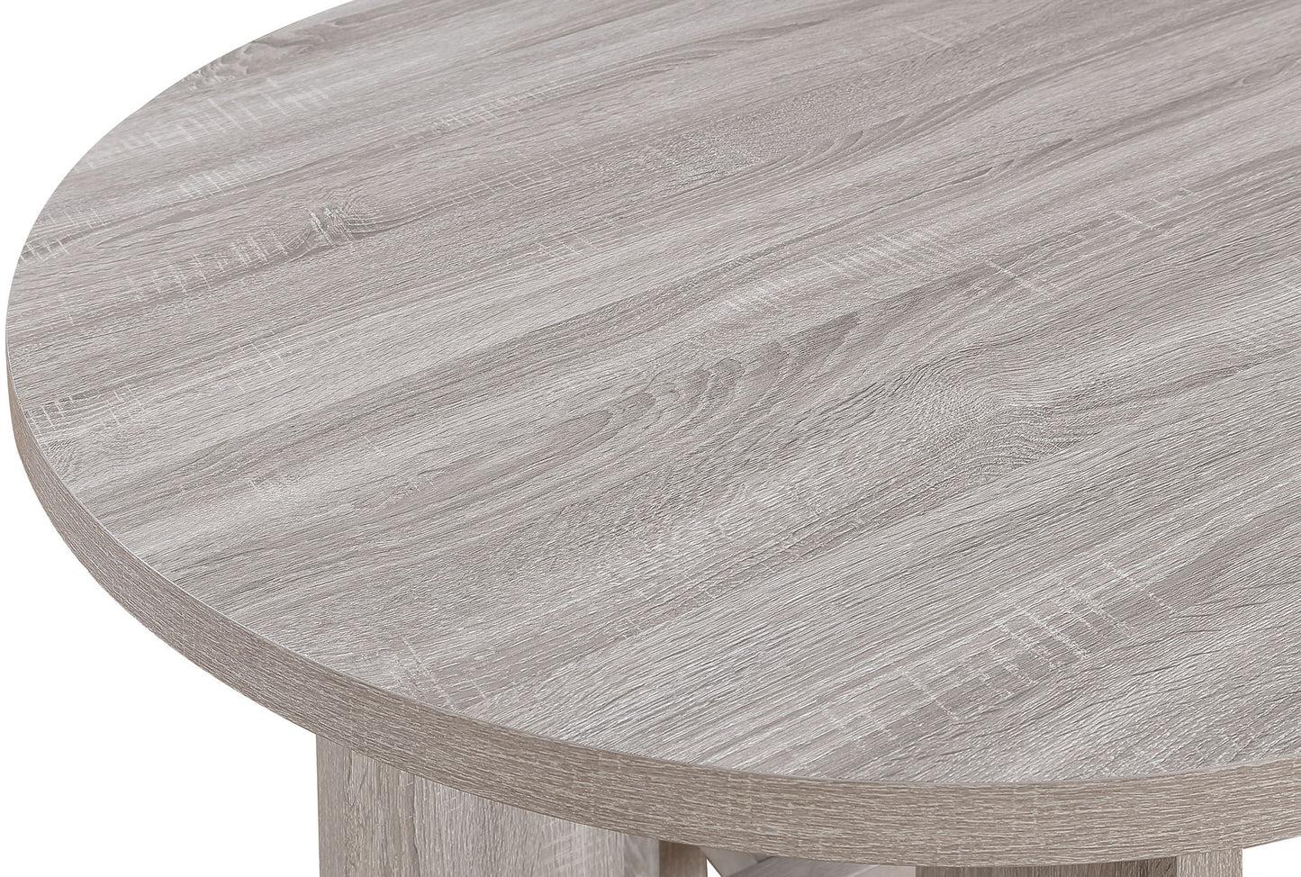 Amara - 5 Piece Round Dining Set Drift Wood - Drift Wood