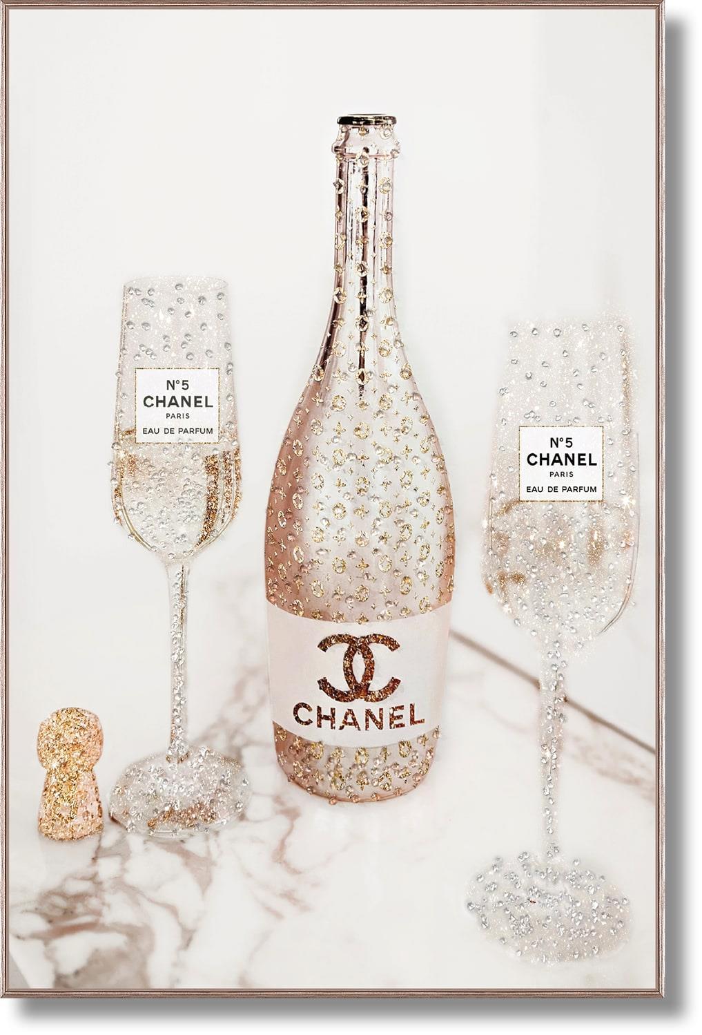 Glitter Toast Celebration - 32" x 47" Framed Wall Art
