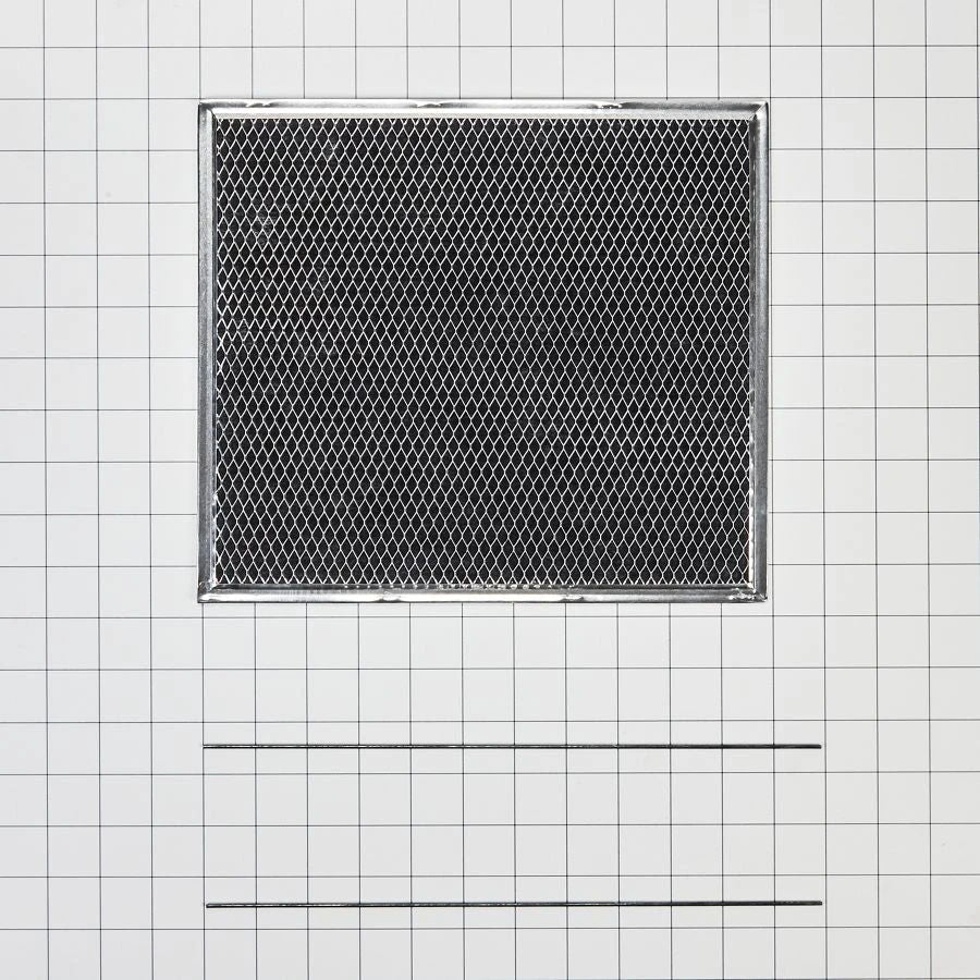 Range Hood Replacement Filter Kit (Includes One 9 5/8" X 10 5/16" Charcoal Filter And Two Metal Rods)
