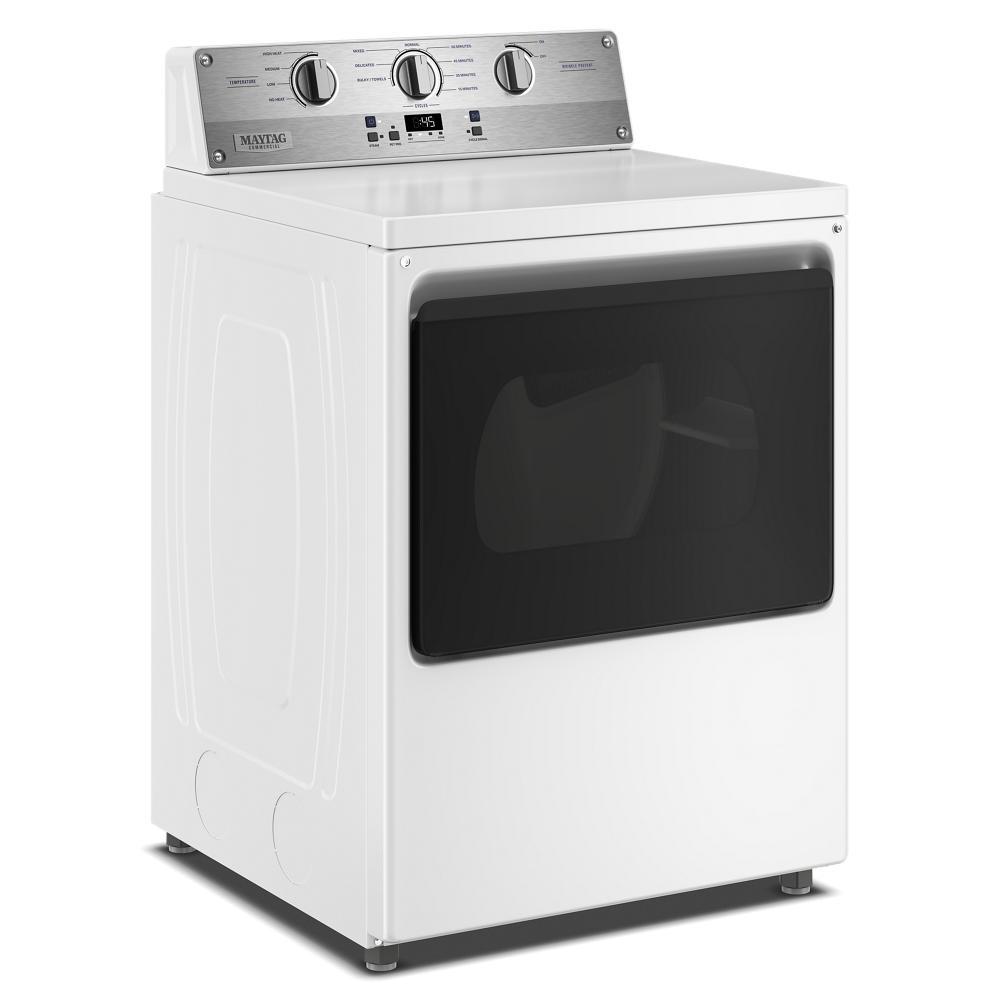 7.5 Cu. Ft. Commercial-Grade Elec Dryer - White