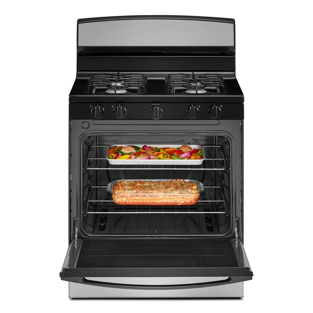 30" Gas Range With Easy-Clean Glass Door - Stainless Steel