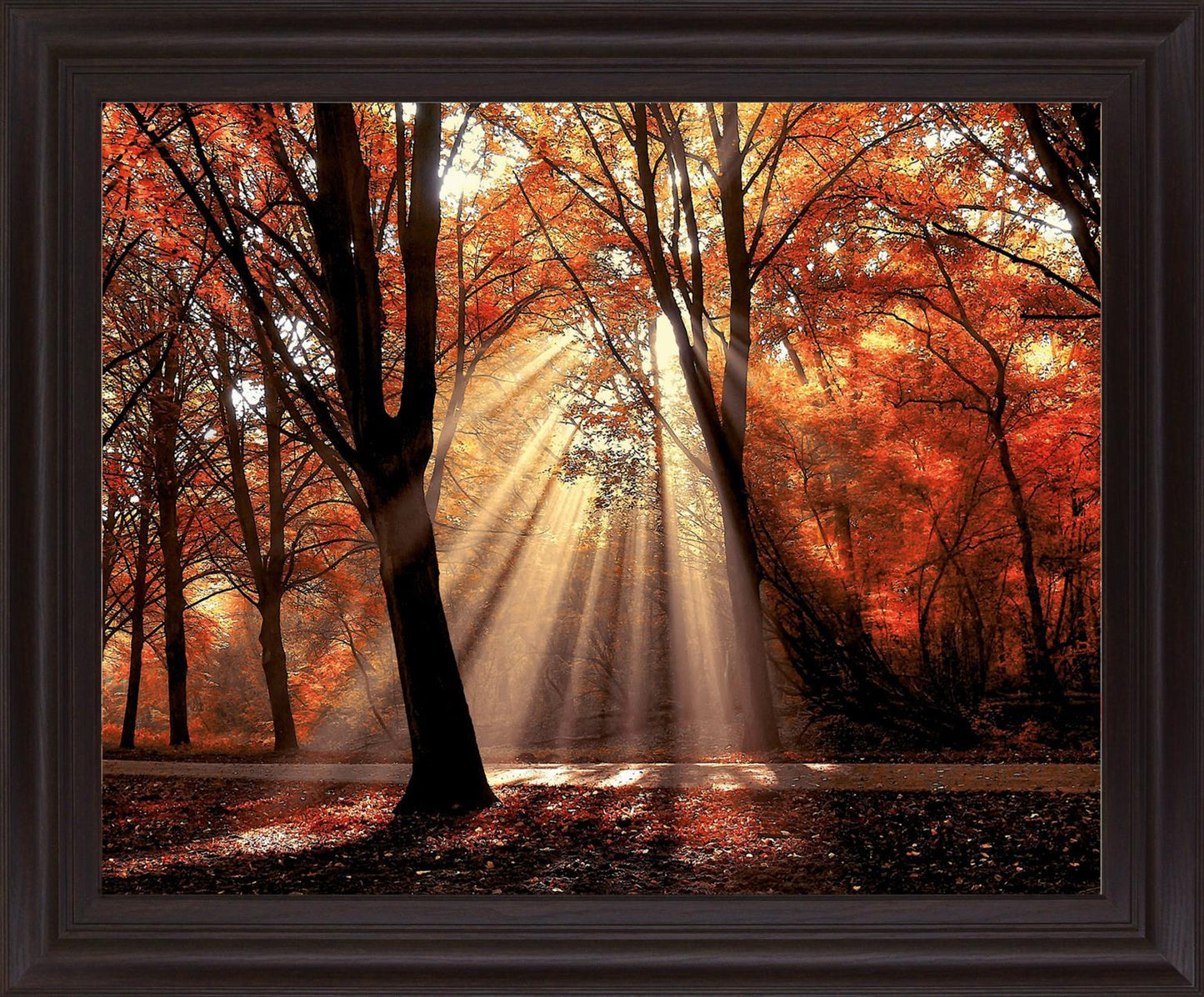 Radiant Maple Glow - 28" x 34" Framed Wall Art