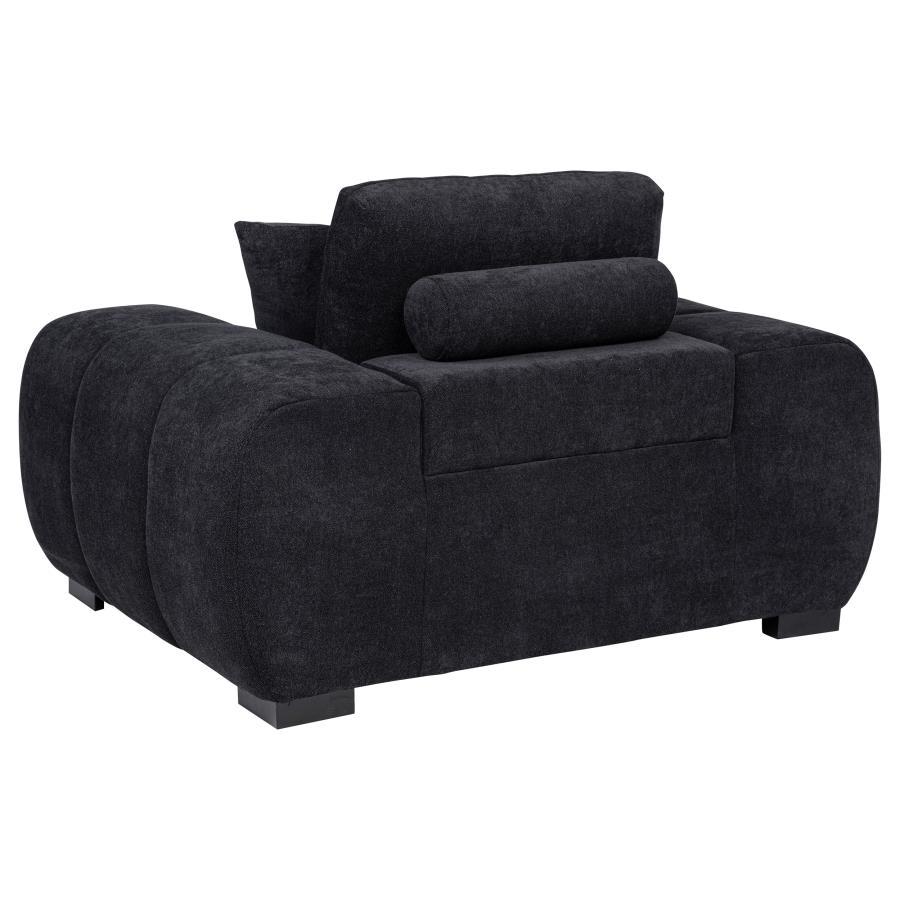 Octavia - Fabric Upholstered Track Arm Accent Chair