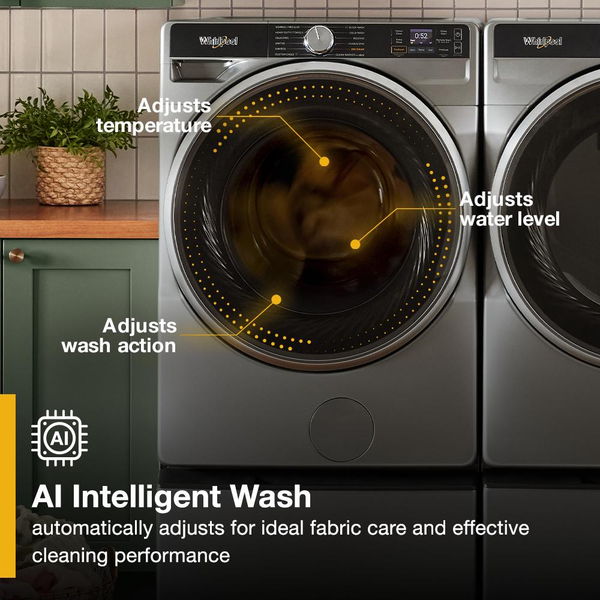 5.0 Cu. Ft. Smart Front Load Energy Star Certified Washer With Freshflow Vent System And Intelligent Wash - White