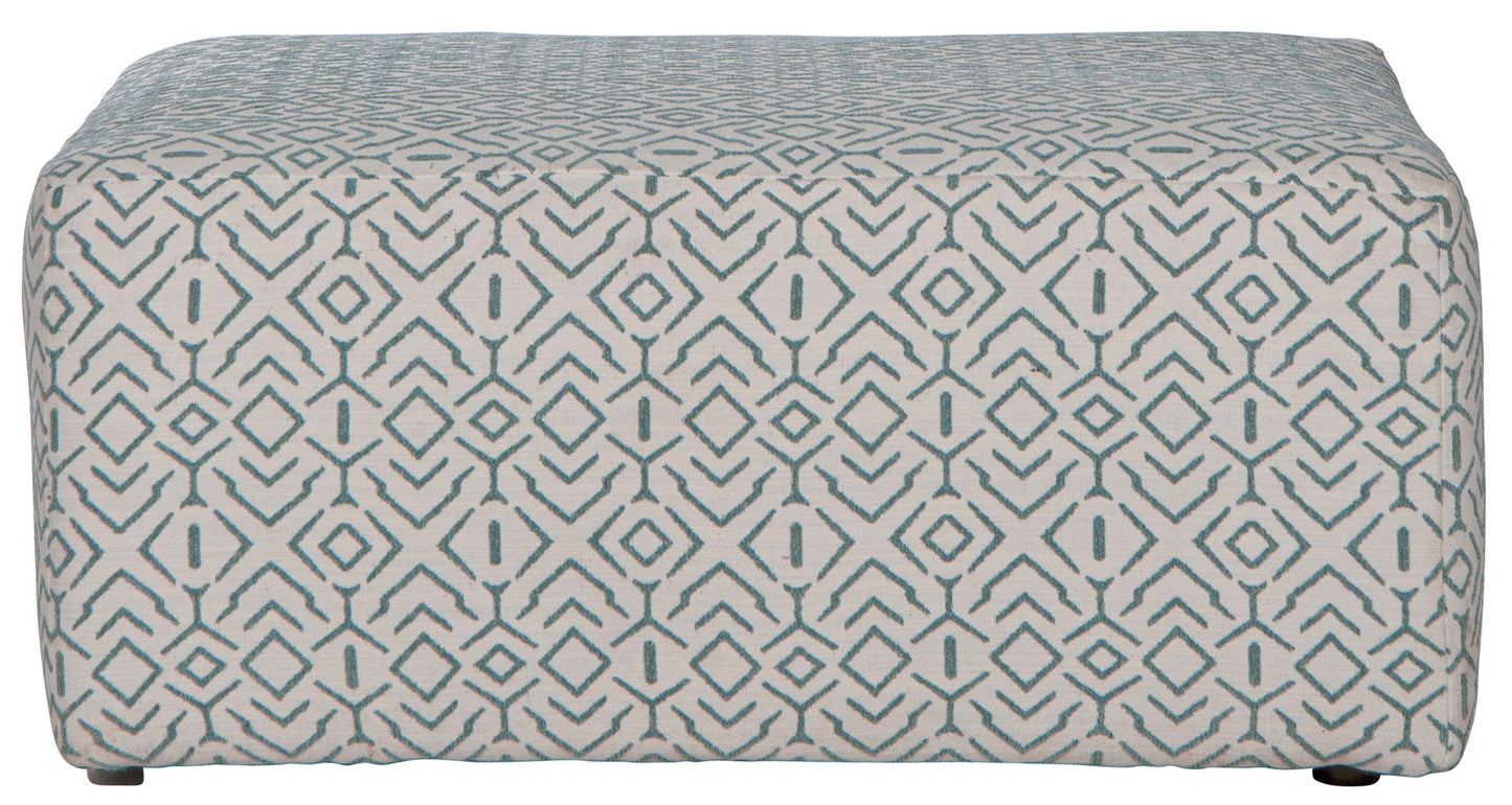 Howell - Cocktail Ottoman - Aqua