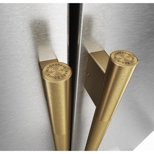 Brass Handle Hardware Accessory Kit For KitchenAid 36" Width Counter-Depth French Door Refrigerator