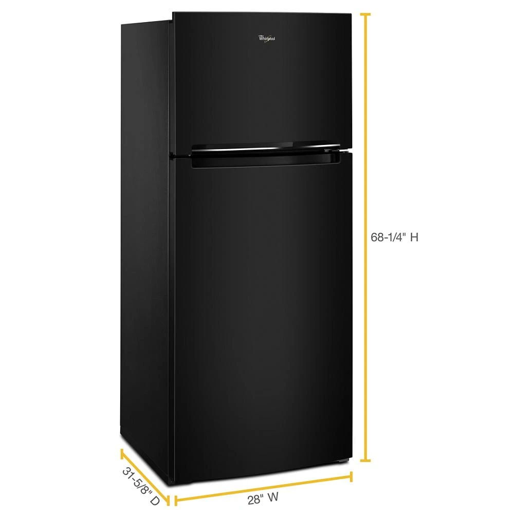 28" Wide Refrigerator Compatible With The EZ Connect Icemaker Kit - 18 Cubic Feet - Black