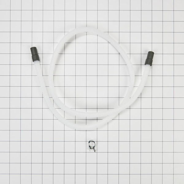 4' Transparent Washer Drain Hose With 1 Clamp That Fits WCD3090JW, WCD5090JW, YWCD3090JW