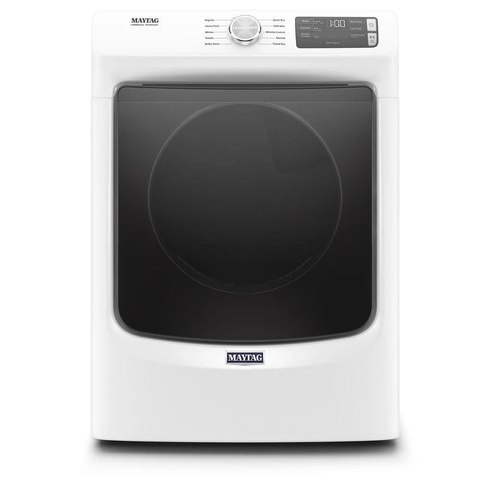 Front Load Gas Dryer With Extra Power And Quick Dry cycle - 7.3 Cubic Feet - White