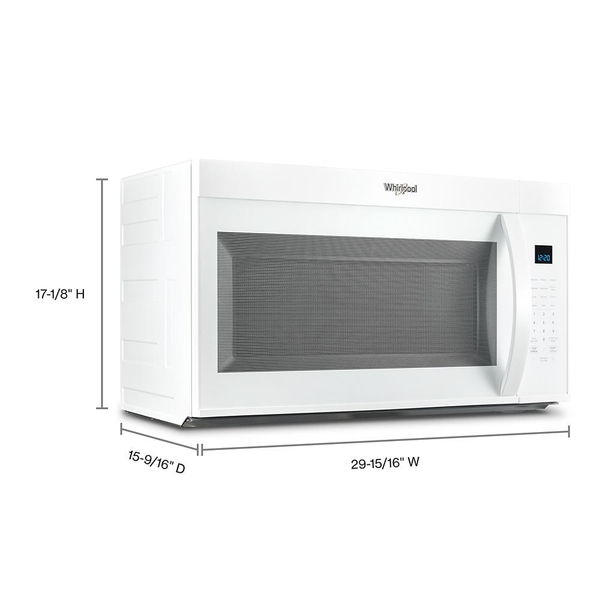30" Wide Over The Range Microwave With Sensor Cooking - 1.9 Cu. Ft. - White