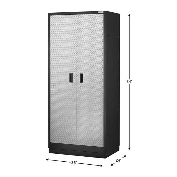 Premier Pre-Assembled 84" Tall Cabinet - Silver Tread