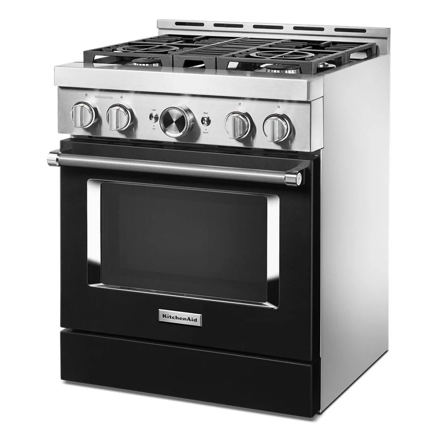 30'' Smart Commercial-Style Gas Range With 4 Burners - Imperial Black