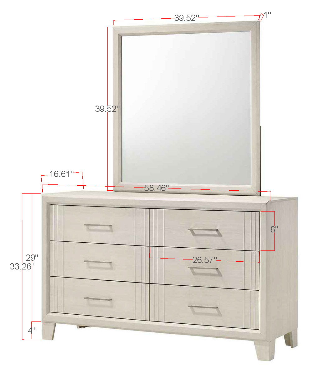 Charlie - Dresser - White