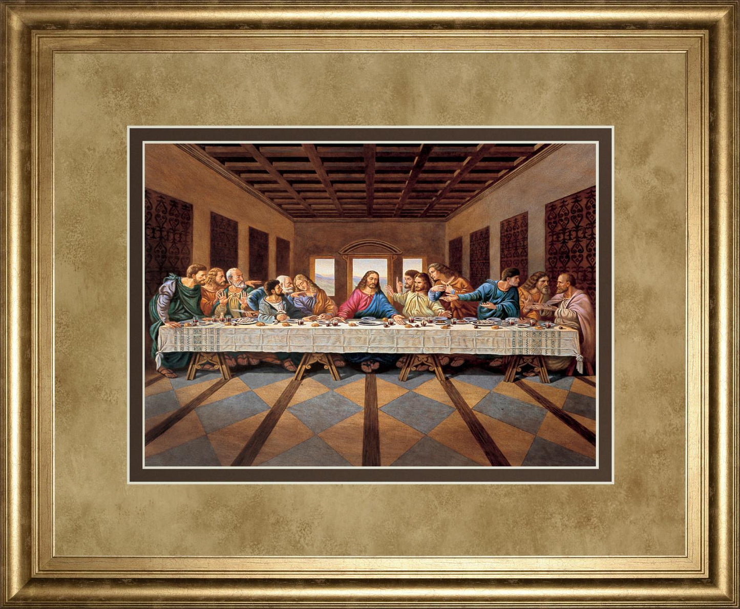 Golden Gathering - 34" x 40" Framed Wall Art