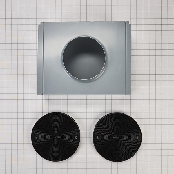 Range Hood Recirculation Kit (2 Charcoal Filters and 1 Vent Cover)