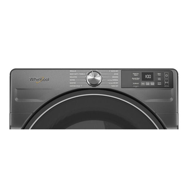 7.4 Cu. Ft. Smart Front Load Energy Star Electric Dryer With Wrinkle Shield Option - Volcano Black
