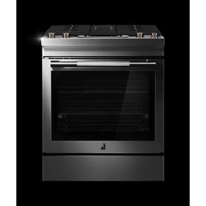 Rise 30" Dual-Fuel Downdraft Slide-In Range - Stainless Steel
