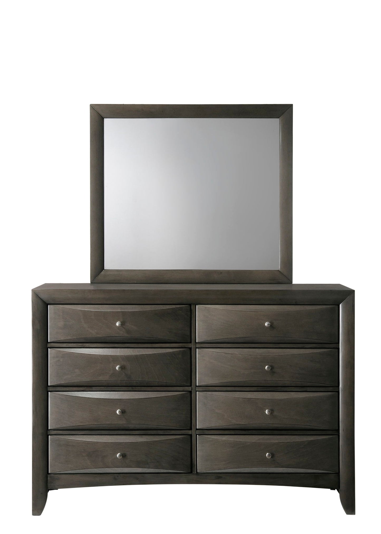 Emily - Dresser 8 Drawers - Gray