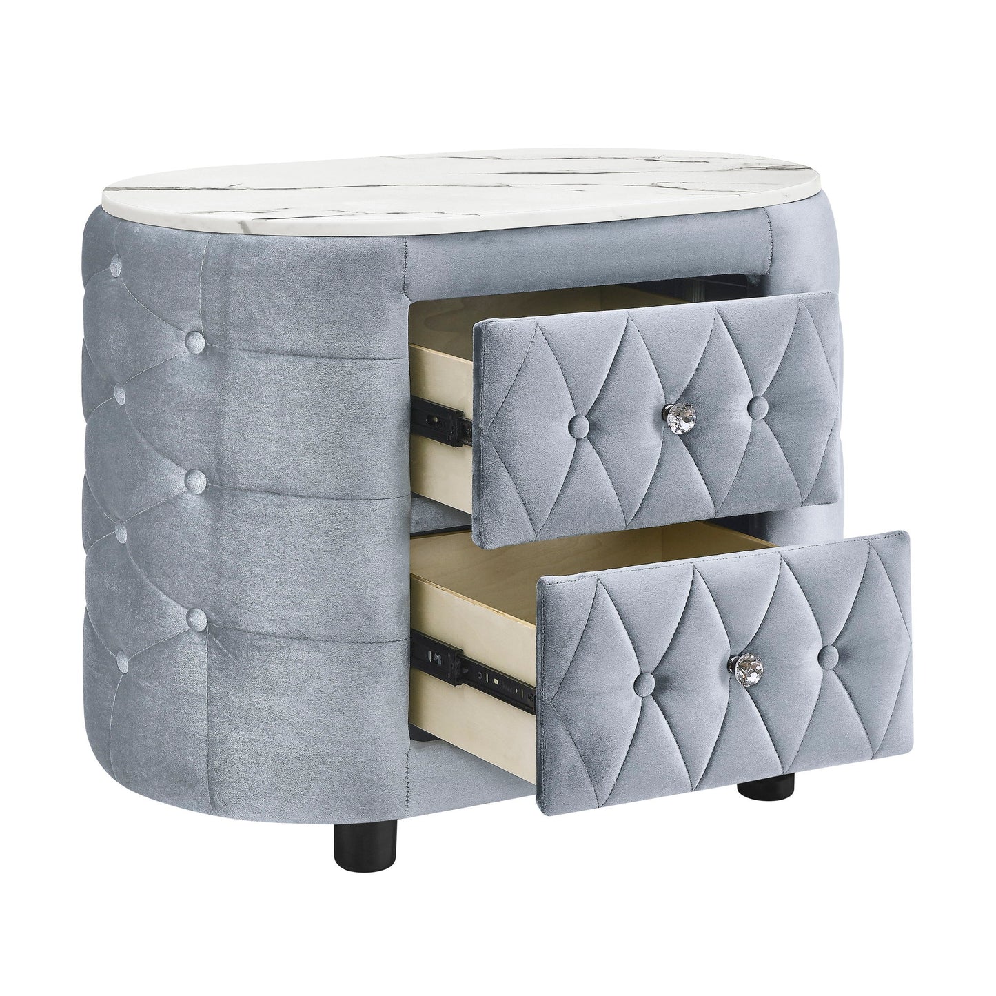 Natalia - Nightstand - Gray
