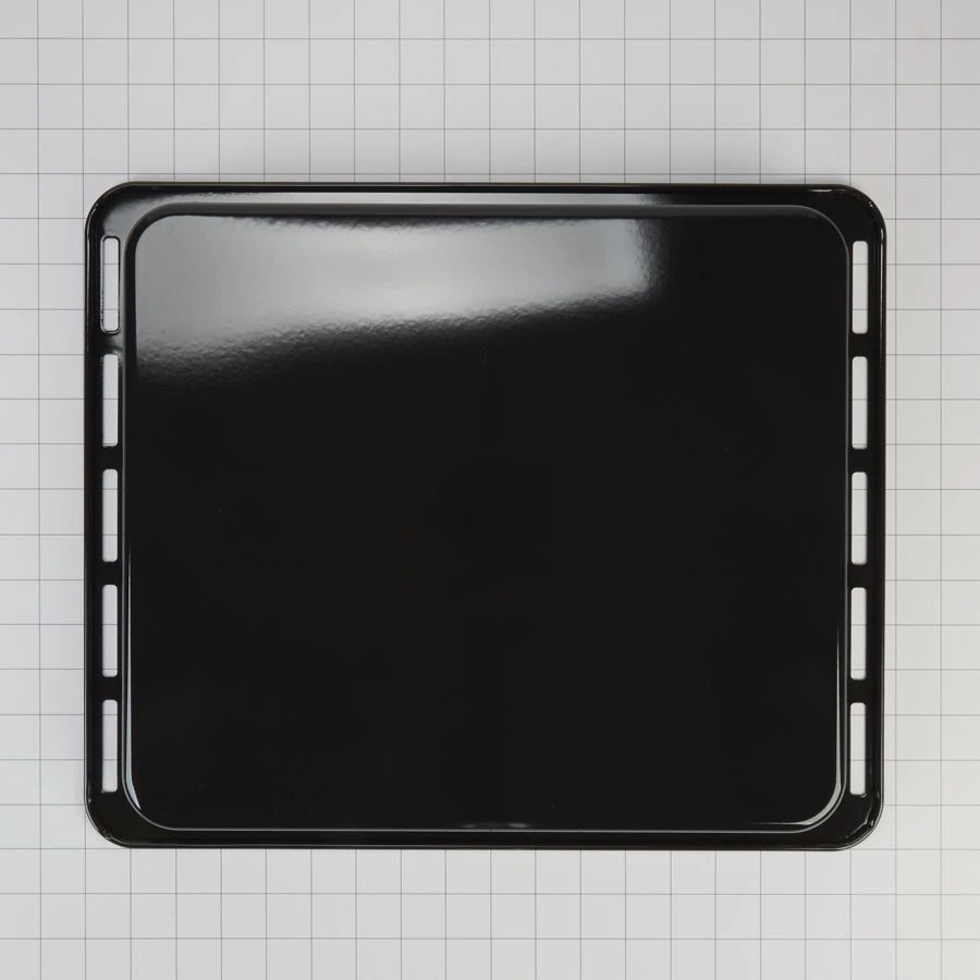 Built-In Oven Baking Tray For Models Wos52Es4Mz/B/W, Yos52Es4Mz, Wod52Es4Mz/B/W, Kosc504Pps, Ykosc504Pps, Kodc504Pps (17.75" L X 14.75" W X 0.75" D) - Black