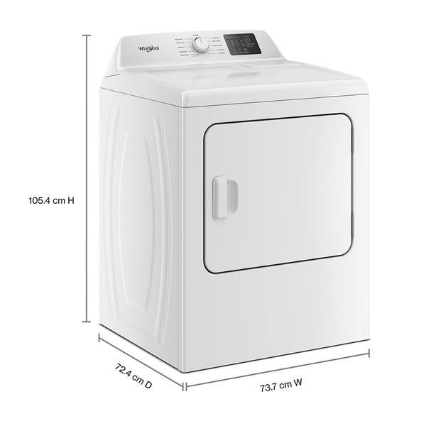 7.0 Cu. Ft. Gas Long Vent Dryer With Adaptive Dry - Vented Top Load Matching