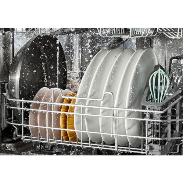 44 dBA Ada Compliant Dishwasher Flush With Cabinets With 3rd Rack - Black