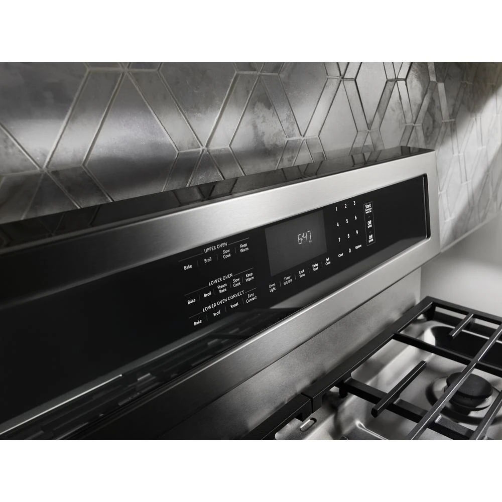 30" 5 Burner Dual Fuel Double Oven Convection Range
