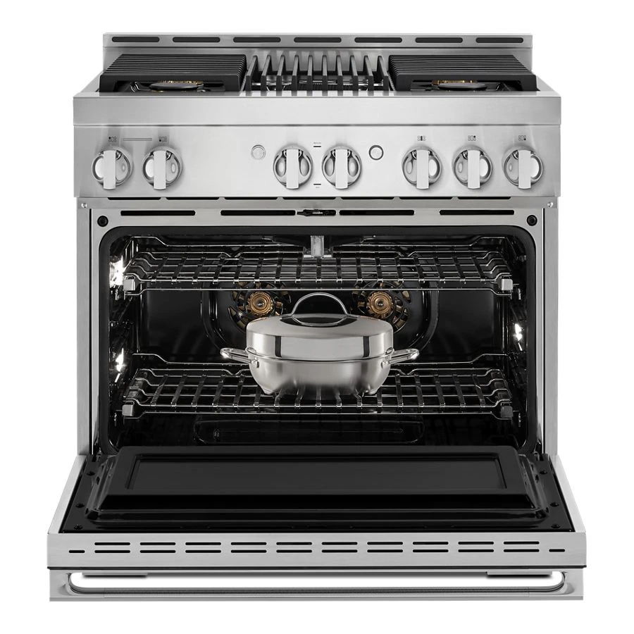 Noir 36" Gas Professional-Style Range With Grill