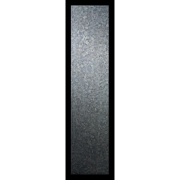 18" Elements Collection Custom Column Panel - Eggshell Snakeskin Sapphire