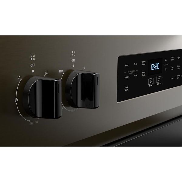 30" Electric Range With No Preheat Mode And Steam Clean - Black Stainless