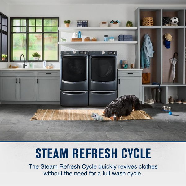 Smart Pet Pro Front Load Gas Dryer - 7.4 Cu. Ft. - Midnight Steel