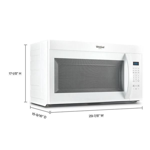 30" Wide Over The Range Microwave, 1.7 Cu. Ft. - White