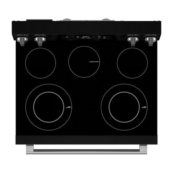 30" Wide Electric Range With Steam Clean - 5.3 Cu. Ft. - Black